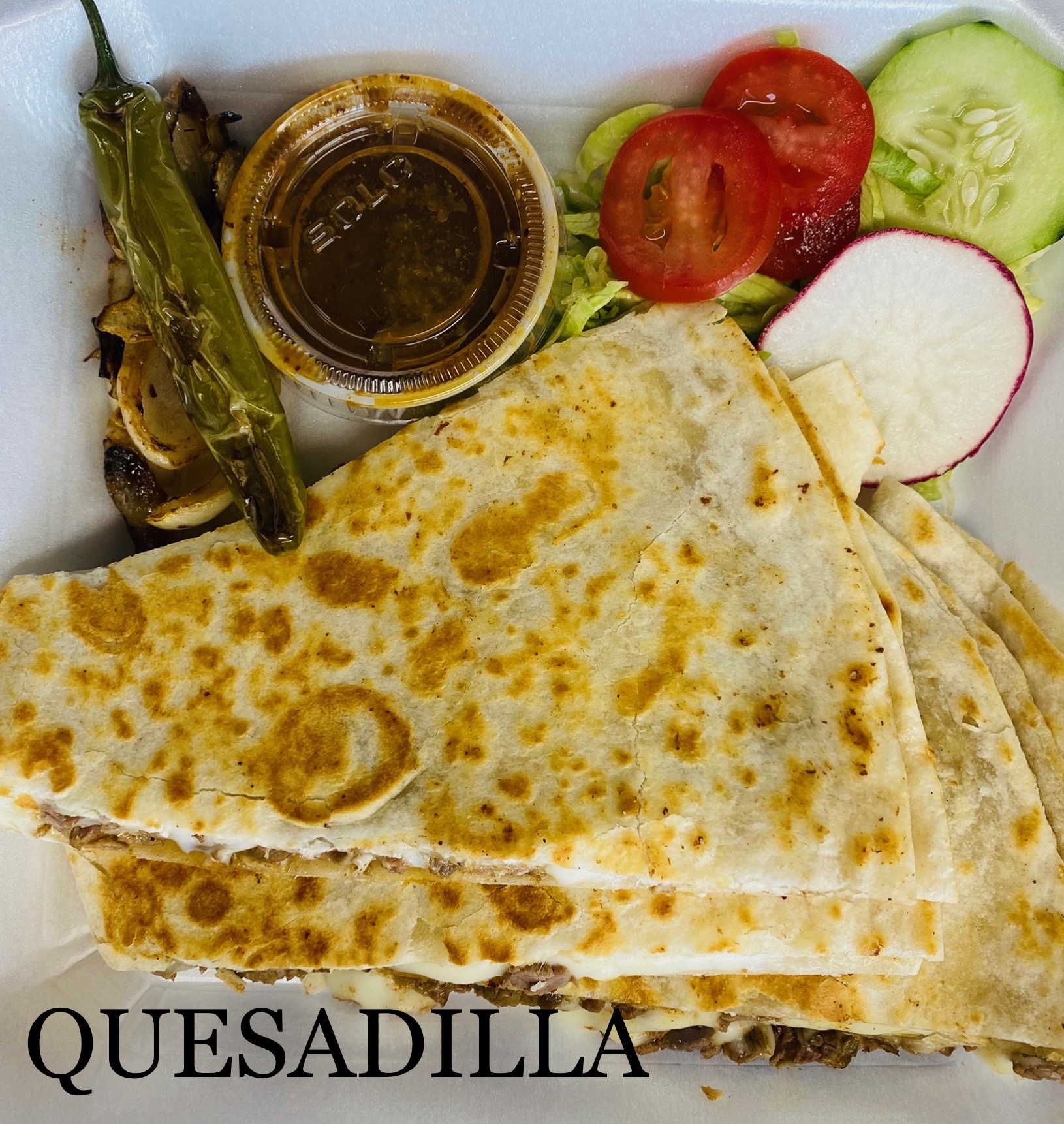Quesadilla pressed fresh